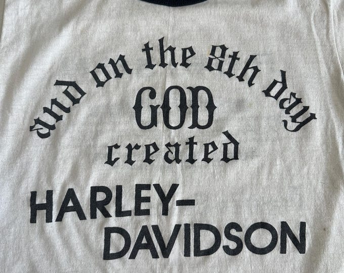 Vintage Harley Davidson Ringer Tee