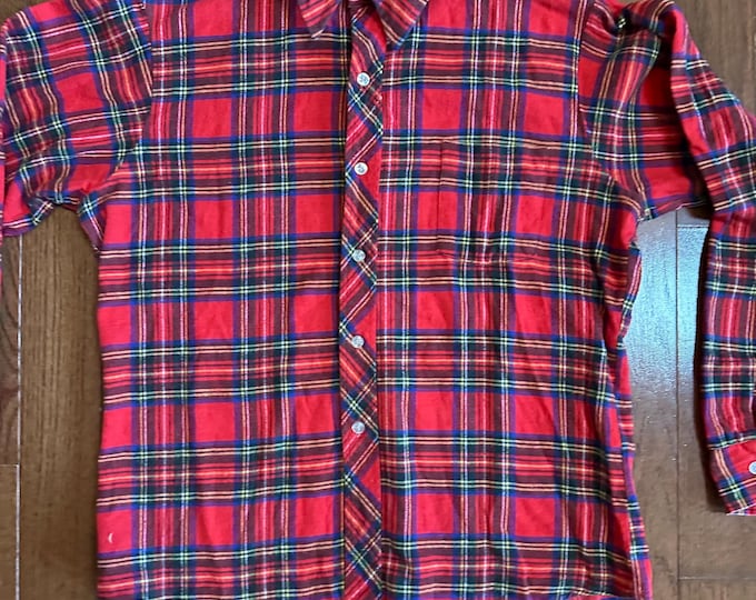1970s Kreeger & Sons Plaid Flannel Shirt