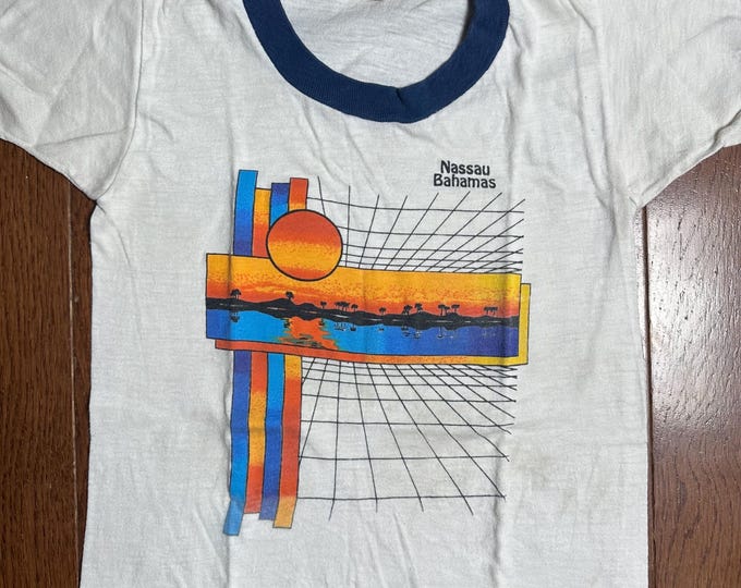 Vintage Nassau Bahamas Kids Souvenir Tee