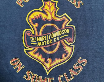 1970s Thrashed “Put your ass on some class” tee