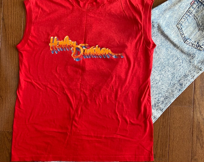 1987 Harley Davidson Sleeveless Tee