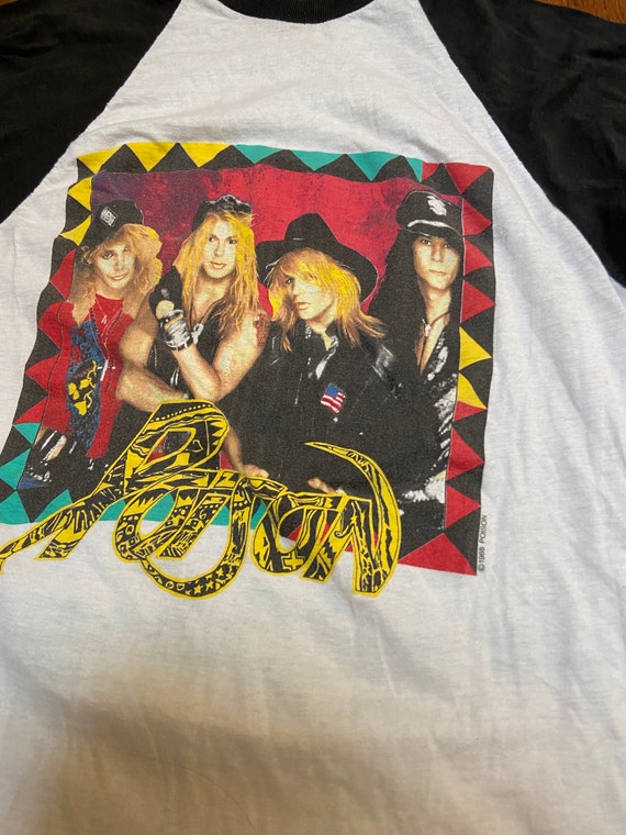 1988 Poison Tour Raglan - image 5