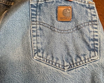 Vintage 1990s Carhartt Fleece Lined Jeans 34x30
