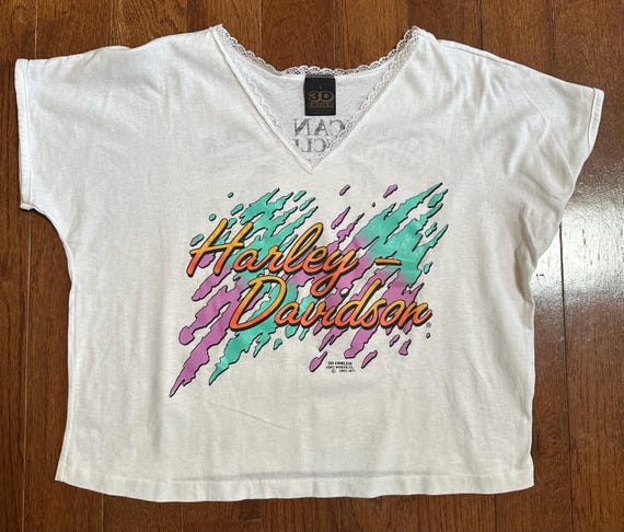 1991 Harley Davidson 3D Boxy Tee