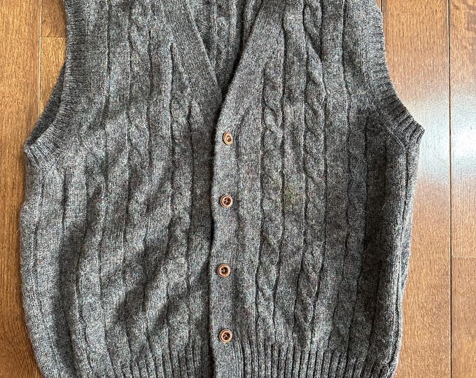 Vintage Chaps Ralph Lauren Shetland Wool Sweater Vest
