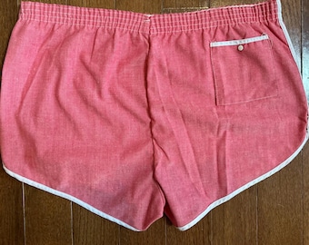 Vintage 1970s Hot Shorts Light Red