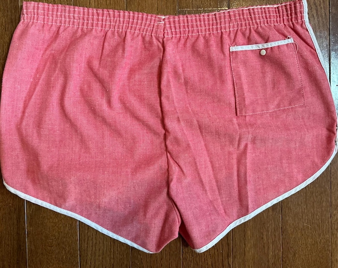Vintage 1970s Hot Shorts Light Red