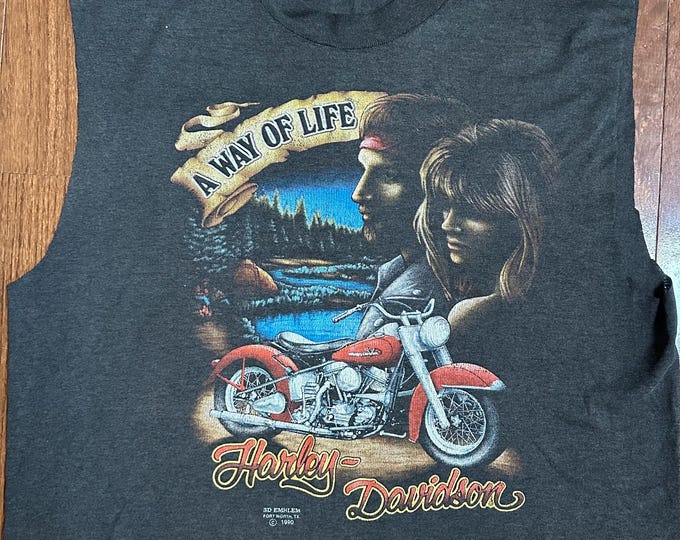 1990 3D Emblem Harley Davidson A Way of Life