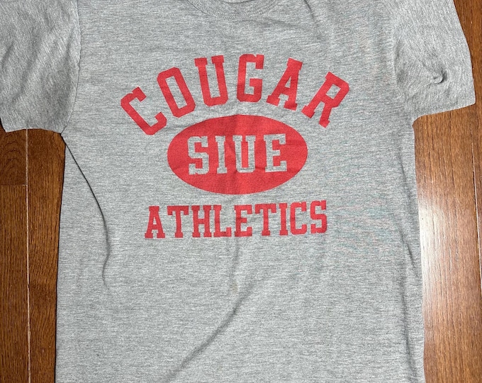 Vintage SIUE Cougars Athletics T Shirt Russell Athletic
