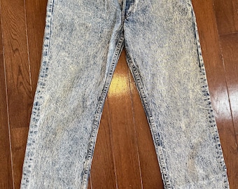 Vintage Acid Wash Levi's Red Tab Button Fly Jeans