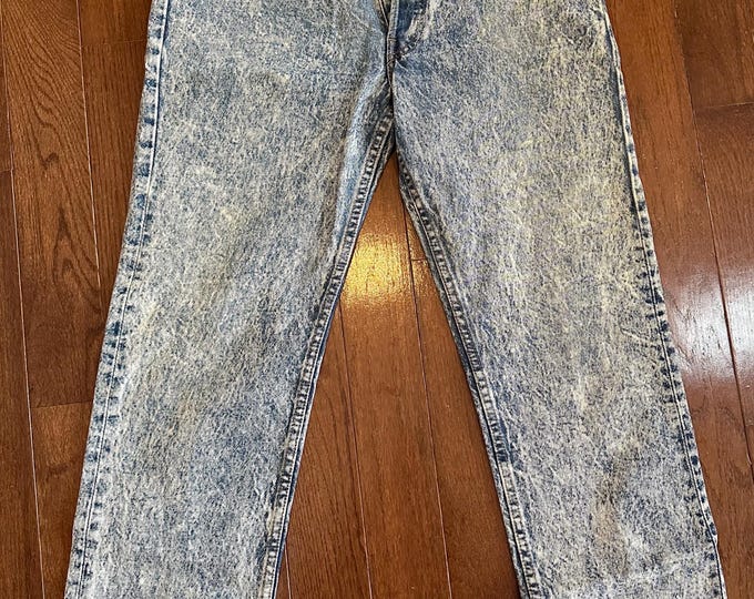 Vintage Acid Wash Levi's Red Tab Button Fly Jeans
