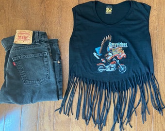 3D 1986 Easyriders Born in the USA Fringe Top