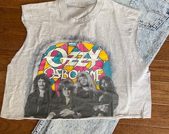 1981 Ozzy Ozbourne Tour Crop Top