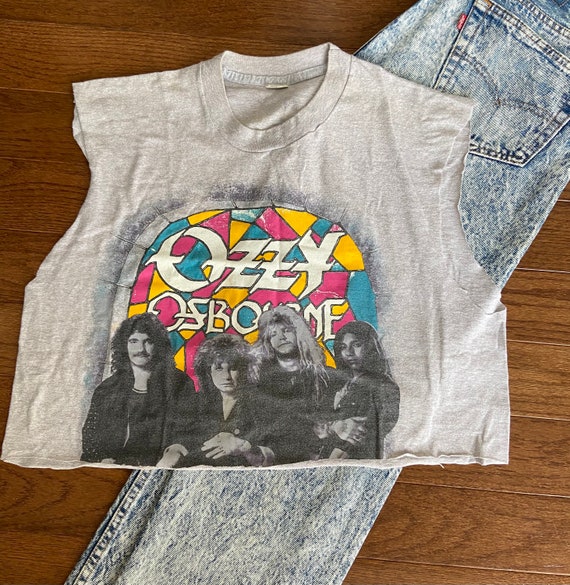 1981 Ozzy Ozbourne Tour Crop Top