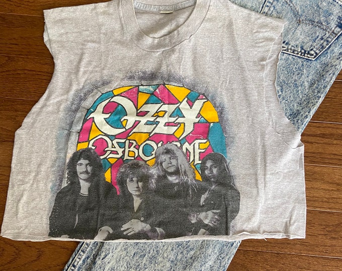 1981 Ozzy Ozbourne Tour Crop Top