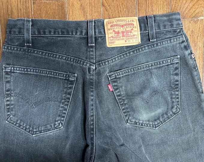 Vintage Levi's 505 Black Made in USA Jeans