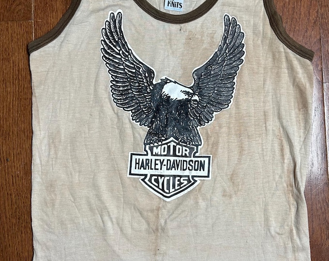 Vintage 1970s Harley-Davidson Eagle Tank Top