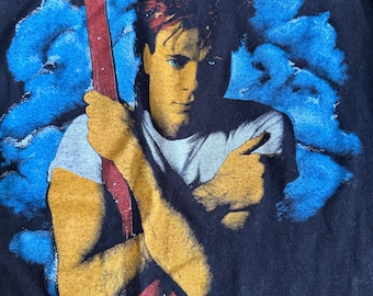 Vintage 1984 Rick Springfield Tank Top Sleeveless Band Tee