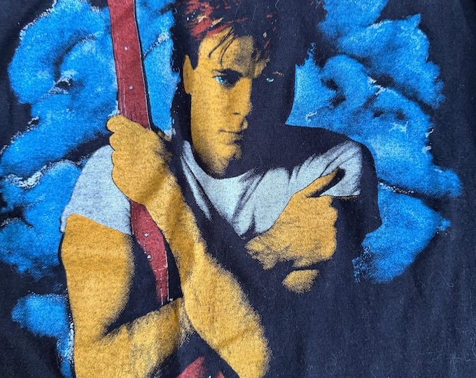 Vintage 1984 Rick Springfield Tank Top Sleeveless Band Tee