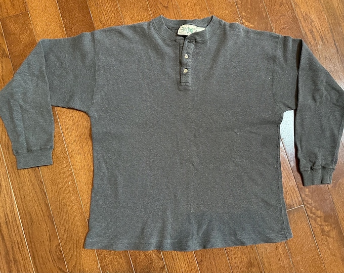 Vintage 1990s Ash Creek Traditional Gray Henley