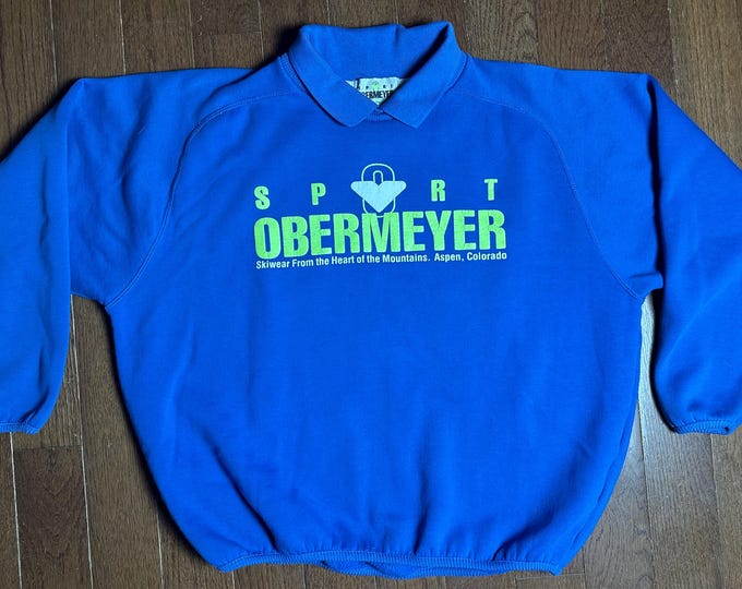 Vintage Sport Obermeyer Fleece Ski Sweatshirt