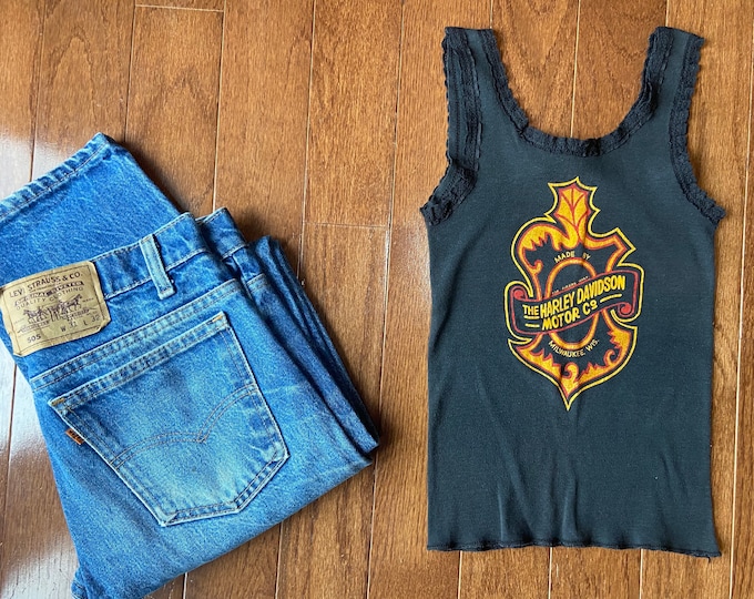 Vintage Made By The Harley Davidson Motor Company Tank Top