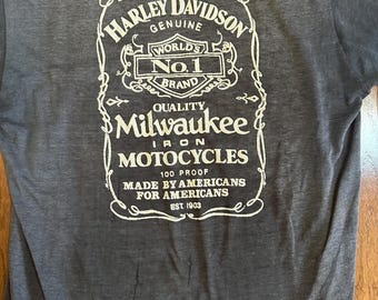 1980s Harley-Davidson “World’s #1 Brand” Thrashed T-Shirt