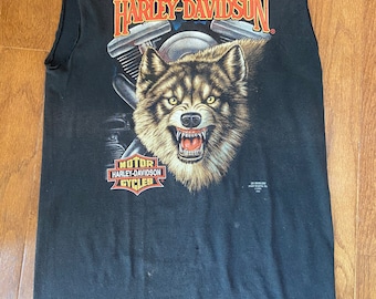 1991 3D Harley Davidson Sleeveless Tee