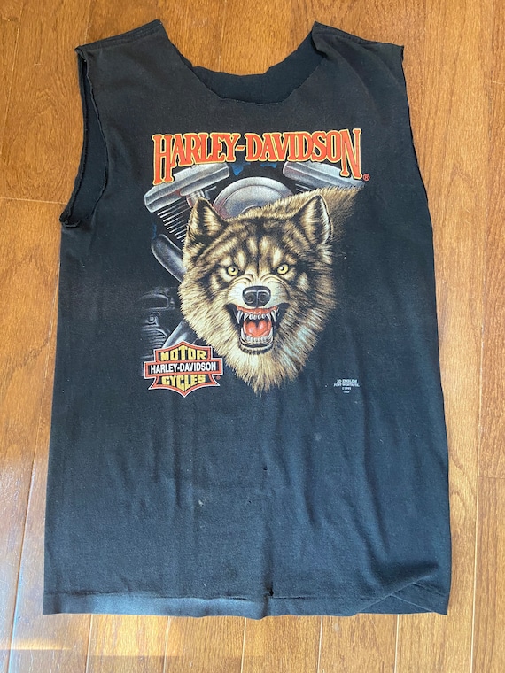 1991 3D Harley Davidson Sleeveless Tee