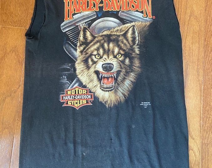 1991 3D Harley Davidson Sleeveless Tee