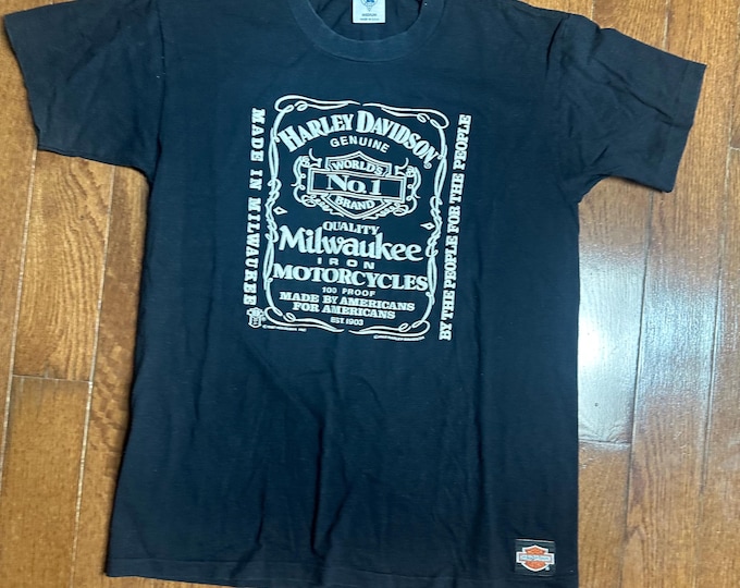 Vintage 1987 Harley-Davidson Milwaukee Iron Motorcycles T-Shirt