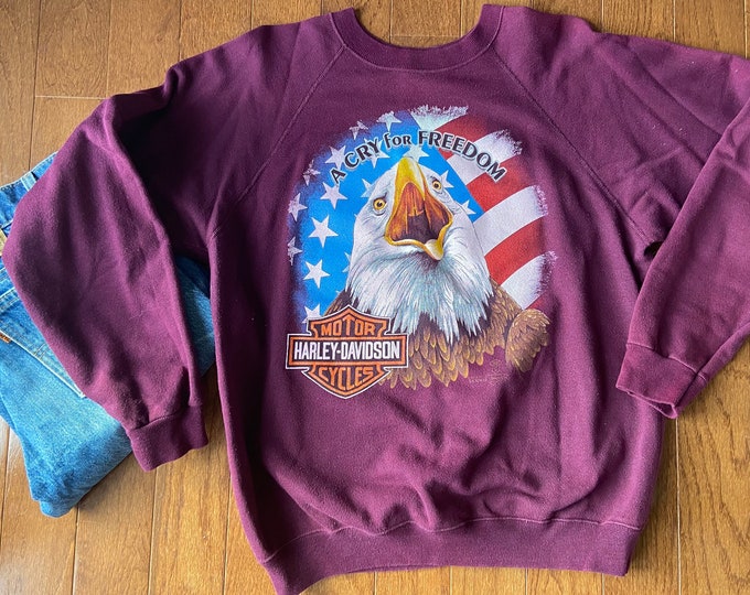 1986 Screaming Eagle Harley Davidson Pullover