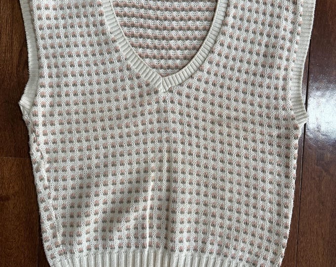 Vintage 1980s Hunter’s Run Cotton Sweater Vest