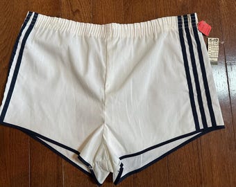 Deadstock 1970s White Hot Shorts