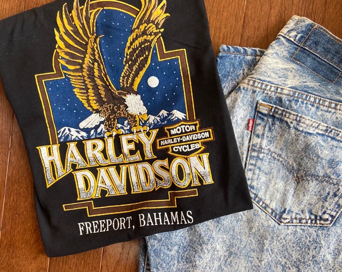 1980's Bahamas Vinatge Biker Tee