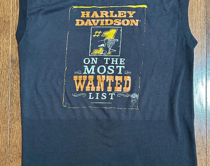 1984 Harley Davidson #1 On The Most Wanted List Tee