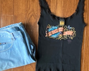 1989 3D Harley Davidson Lace Tank