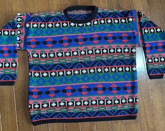 1990s Color Block Sweatshirt