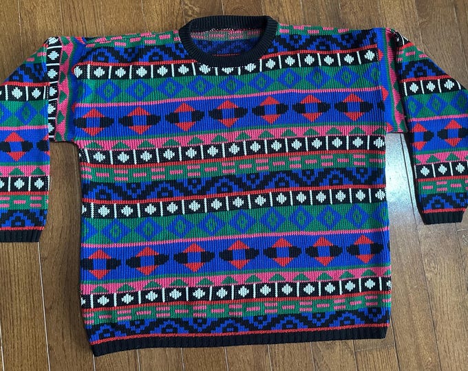 1990s Color Block Sweatshirt