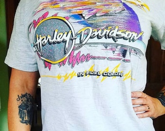 1990's In Full Color Harley Davidson Tee