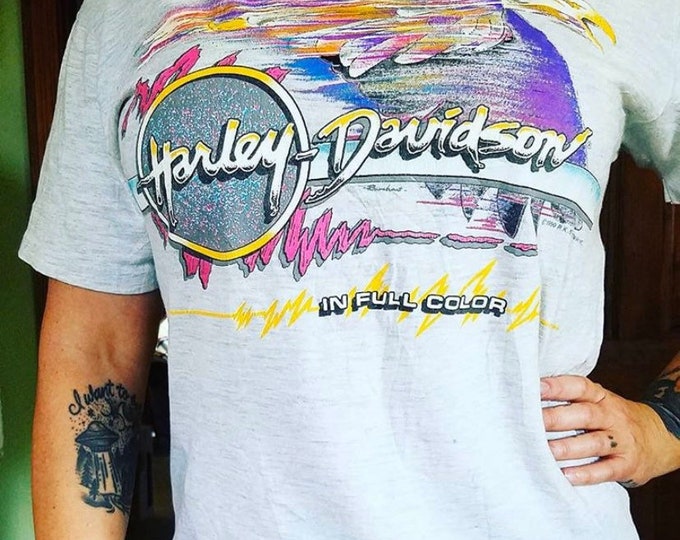 1990s In Full Color Harley Davidson Tee