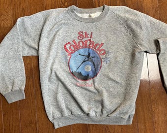 Vintage Ski Colorado Winter Park Crewneck Raglan Sweatshirt