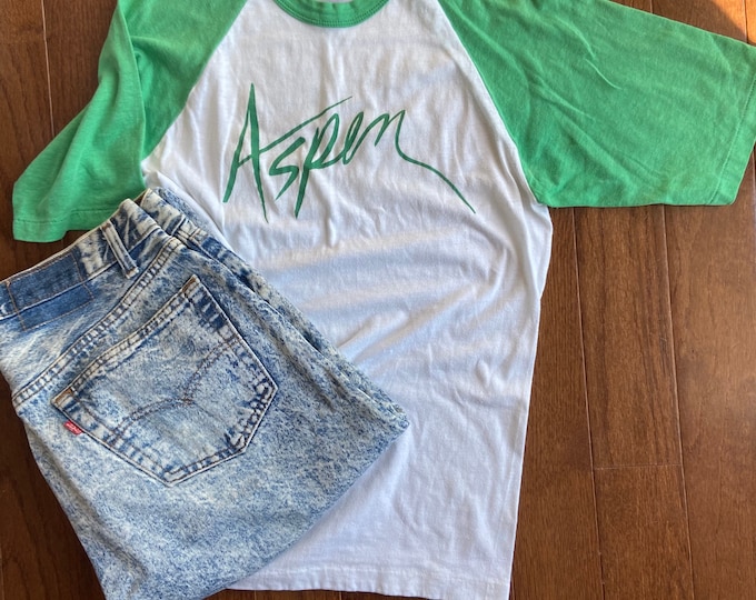 1980s Aspen Raglan