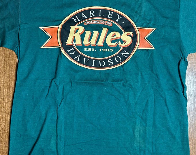 1991 Harley-Davidson Rules Vintage T-Shirt