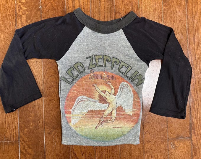 Vintage 1984 Led Zeppelin Raglan Tee (Modified Kids Fit)