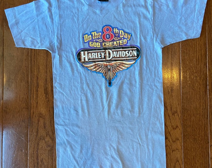 80's On the 8th Day God Created Harley Tee