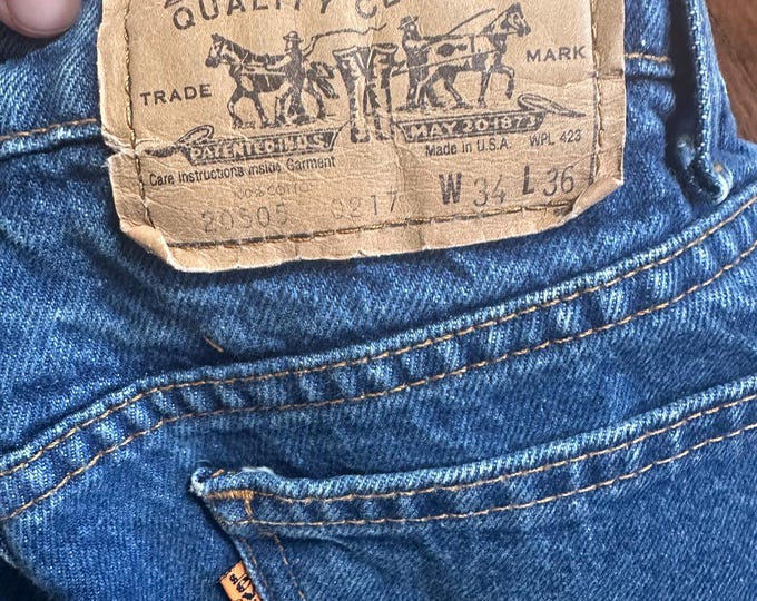 Vintage Levi’s 2050 Denim Jeans Made in USA W34 L36 Hard to Find Cut
