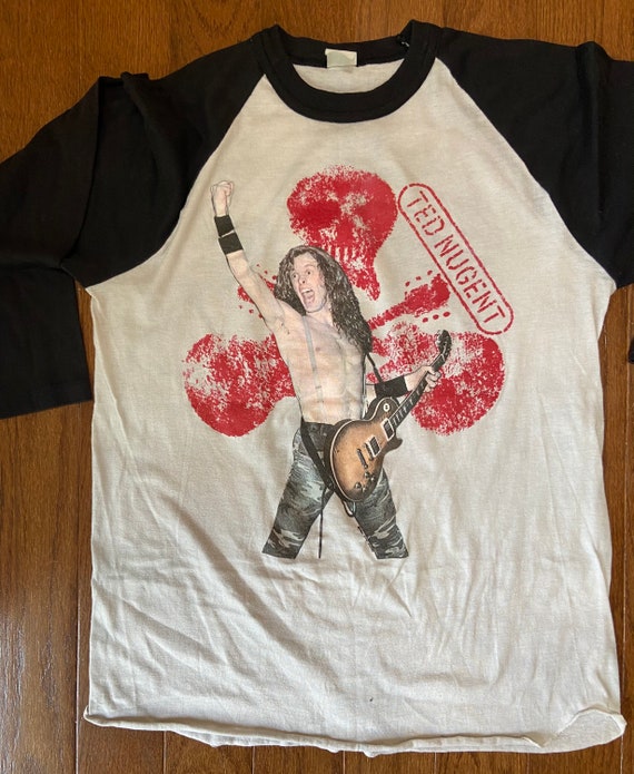 1982 Ted Nugent "Nugent Rules" Raglan - image 3
