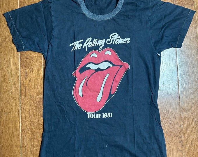Vintage 1981 The Rolling Stones Tour Ringer T-Shirt