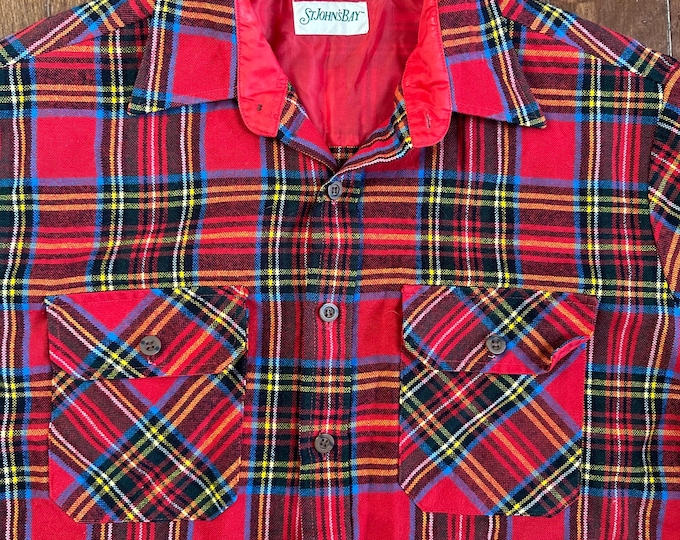 1970s St. John’s Bay Plaid Flannel